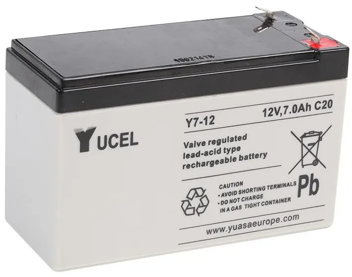YUASA Yucel 12V 7Ah Sealed Lead Acid Battery