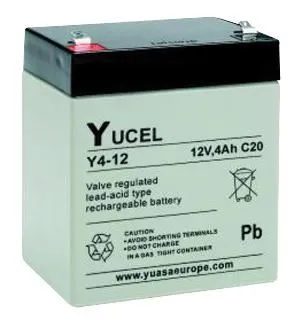 YUASA Yucel 12V 4Ah Sealed Lead Acid Battery