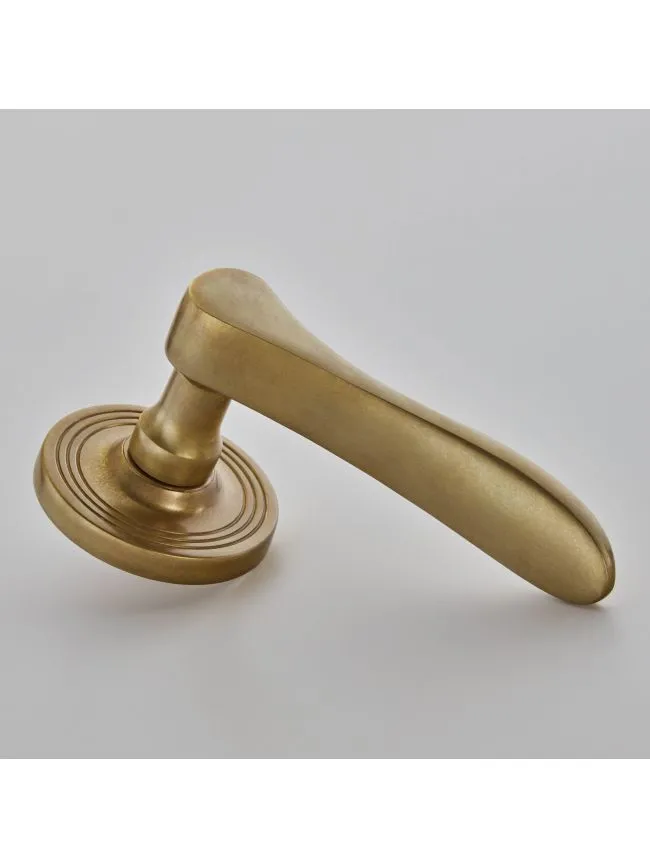 Oxford Lever on Reeded Covered Rose, Unsprung - 2051COV65C