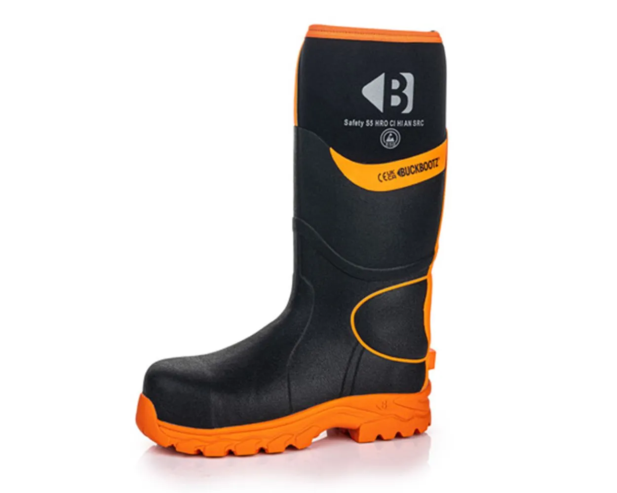 Buckler BBZ8000 S5 Black/Orange HV Wellington Boot