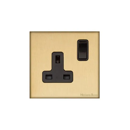 Windsor Range-Satin Brass-Single Socket (13 Amp)