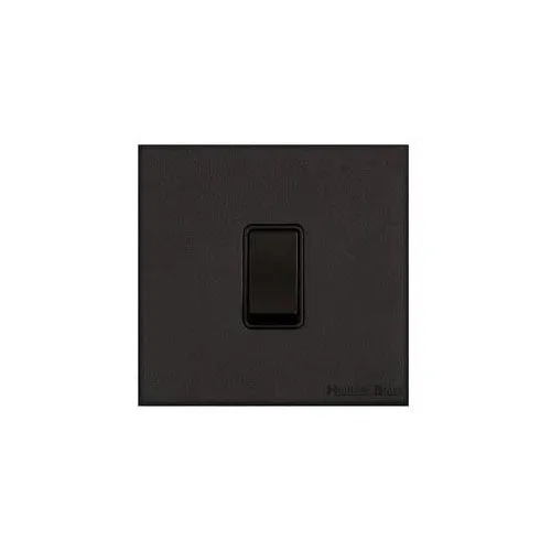 Windsor Range-Matt Black-1 Gang Intermediate Rocker Switch (10 Amp)