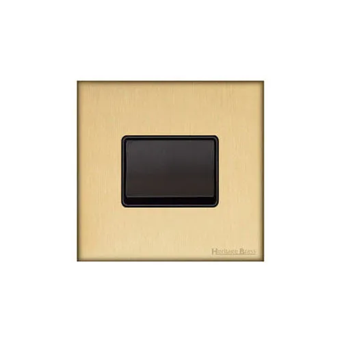 Windsor Range-Satin Brass-6A Triple Pole Fan Isolator Switch