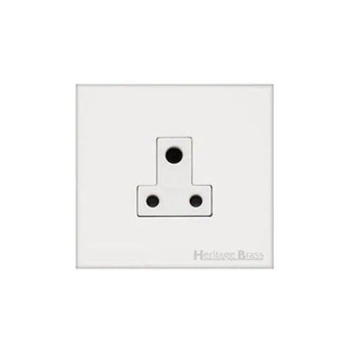 Windsor Range-Matt White-5 Amp 3 Round Pin Socket
