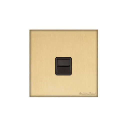 Windsor Range-Satin Brass-1 Gang Secondary Line Socket