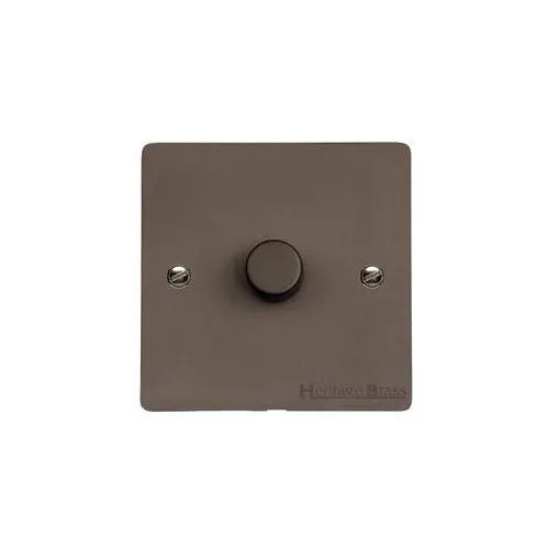Elite Flat Plate Range-Matt Bronze-1 Gang Dimmer (250 watts)