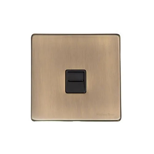 Vintage Range-Antique Brass-1 Gang Secondary Line Socket