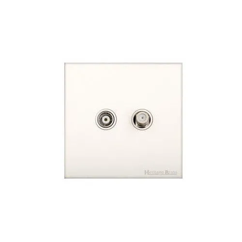 Windsor Range-Matt White-TV/Satellite Socket