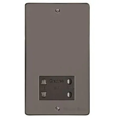 Elite Flat Plate Range-Black Nickel-Shaver Socket Output Voltage 110/240V