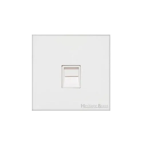 Windsor Range-Matt White-1 Gang Master Line Socket