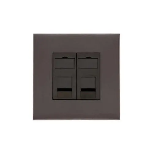 Windsor Range-Matt Bronze-2 Gang Secondary Line Socket