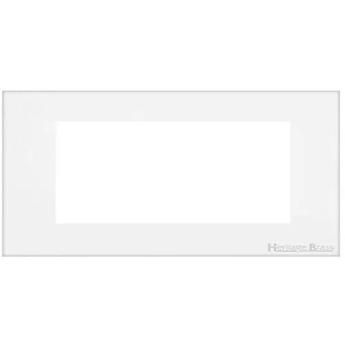 Windsor Range-Matt White-4 Module Euro Plate