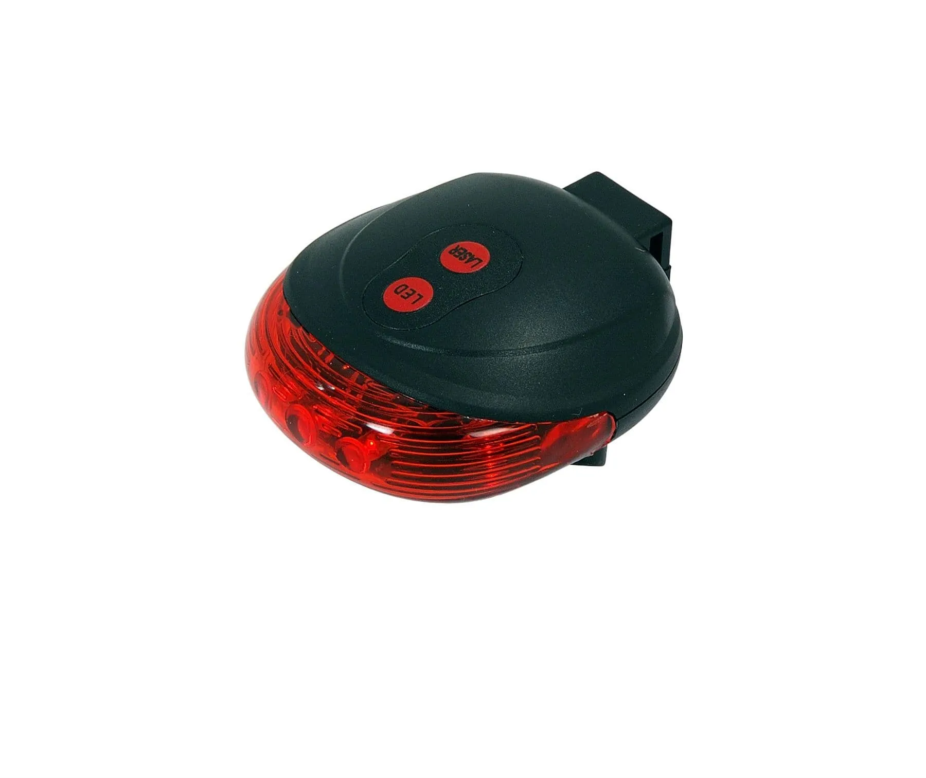 Red Rear Bike Light Laser 7 Flashing Modes Waterproof & Battery Powered