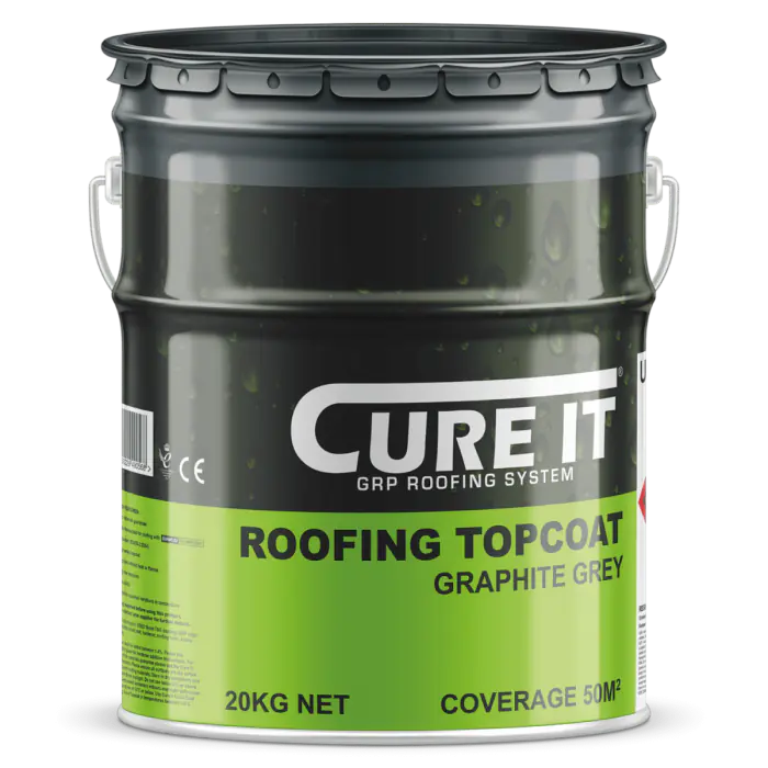 Cure It Roofing Topcoat Graphite 20Kg TOPCUREITGRAPHITE20