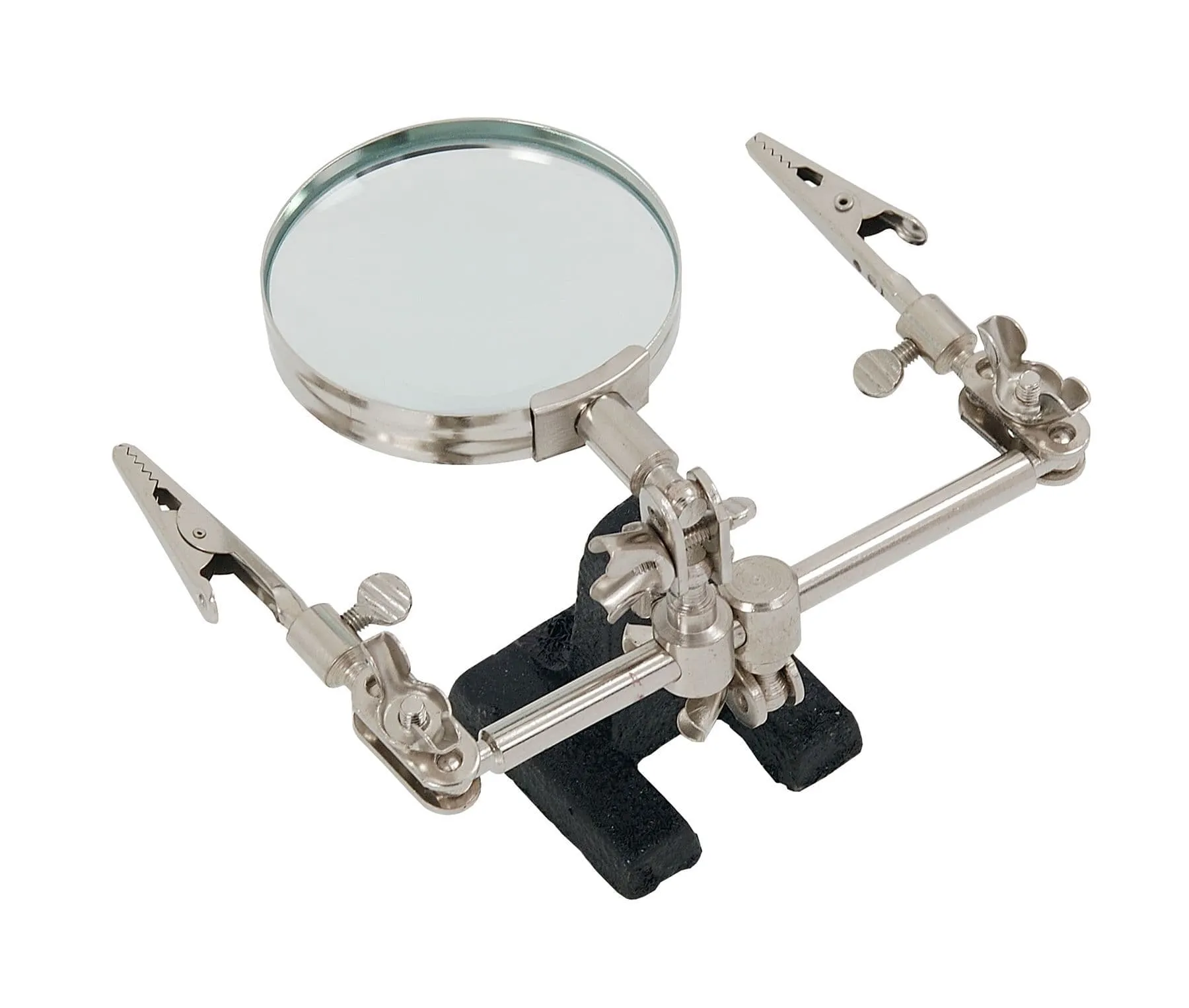 Soldering Iron Stand Helping Hands Magnifying Glass With Crocodile Clip