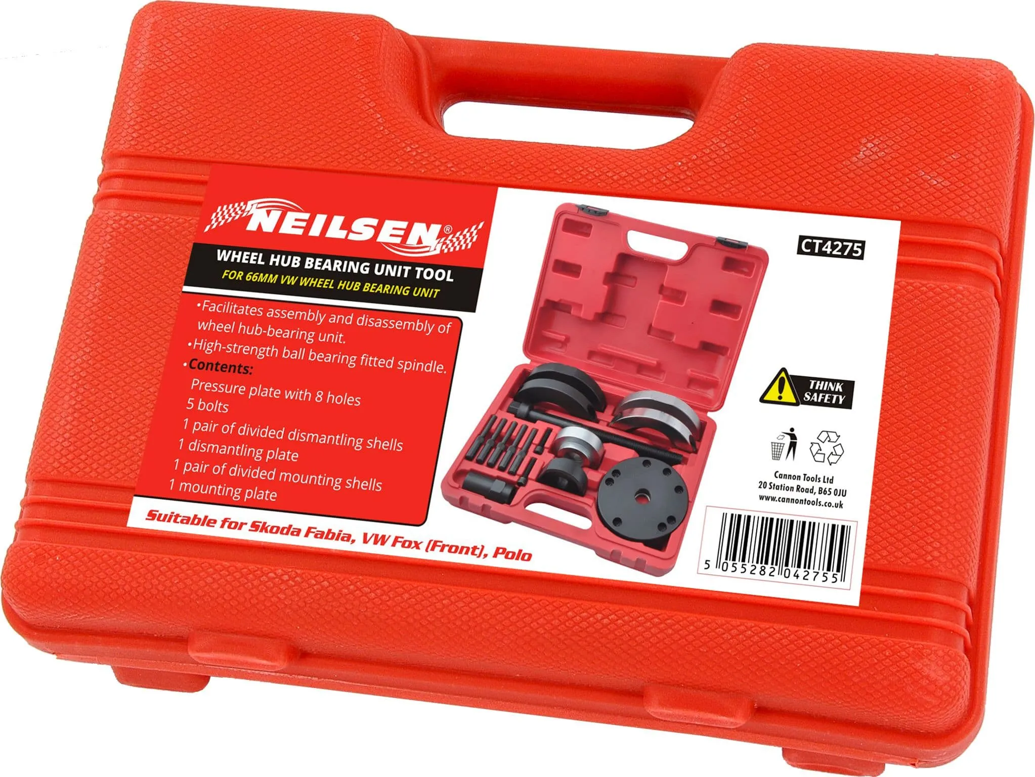 Wheel Hub Bearing Removal Tool 66mm - Vw Polo Fox & Skoda Fabia