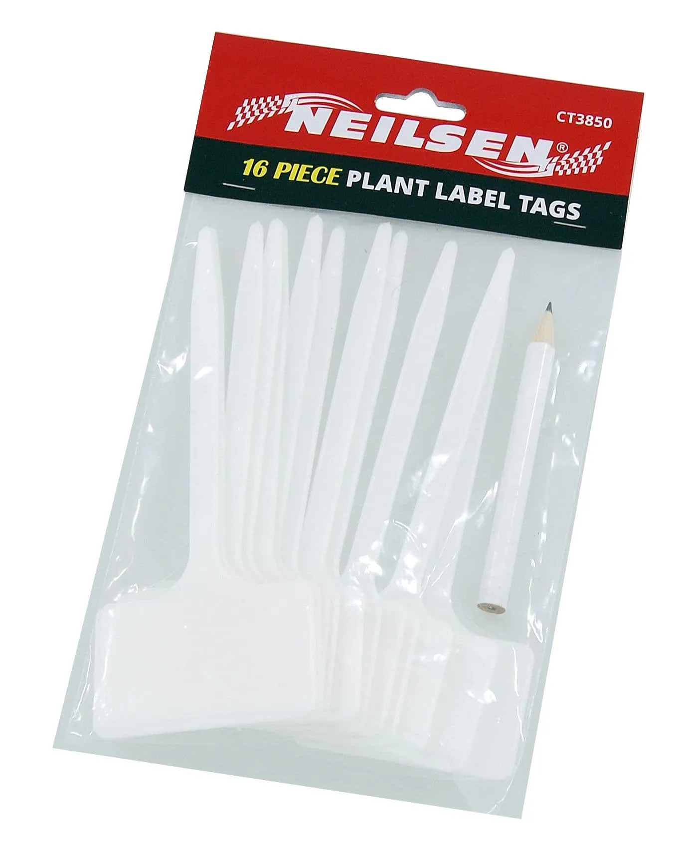White T-Type Plastic Plant Label Sticks -16pc