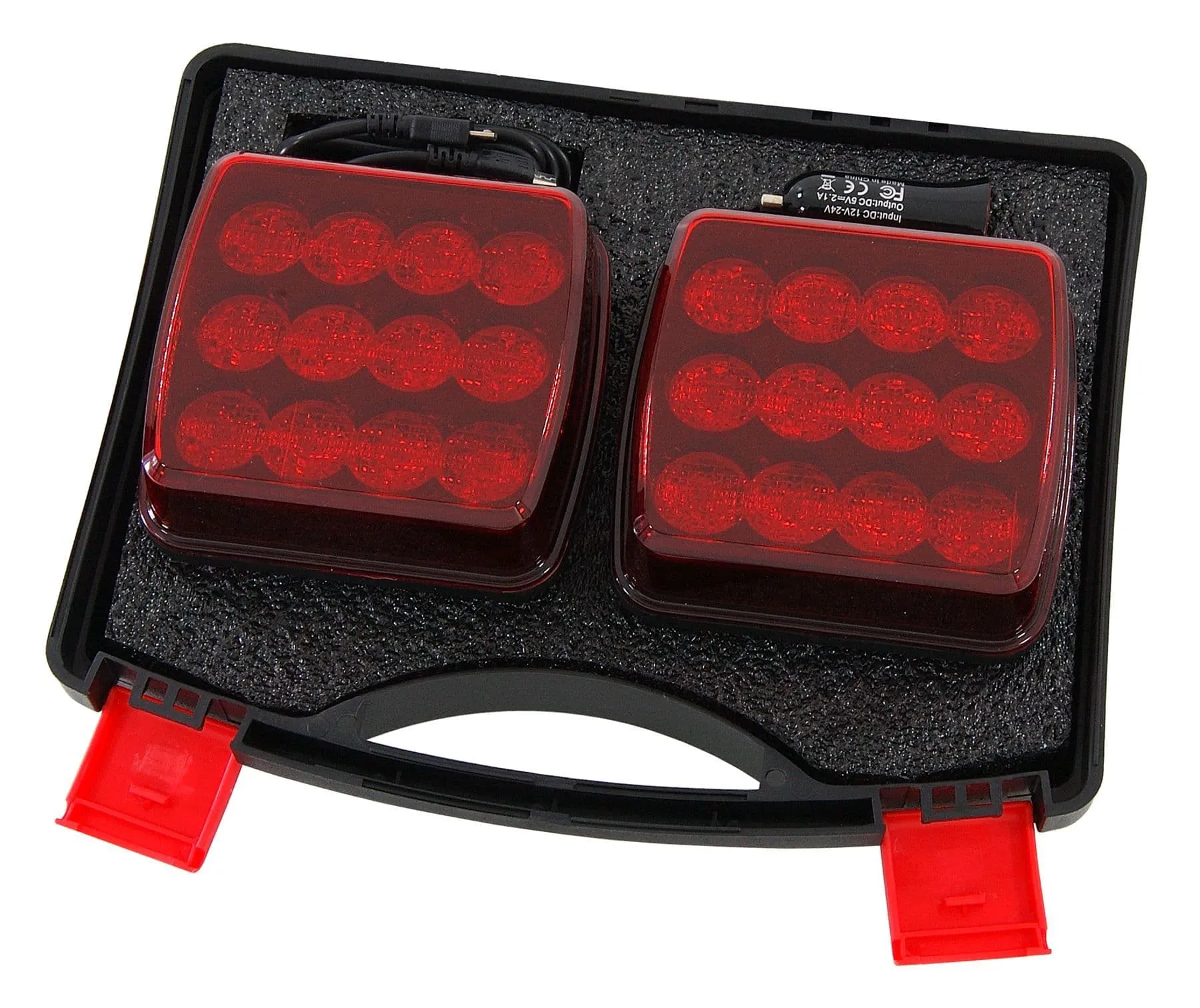 Wireless Led Red Warning Lights For Recovery & Breakdown Magnetic & Rechargeable