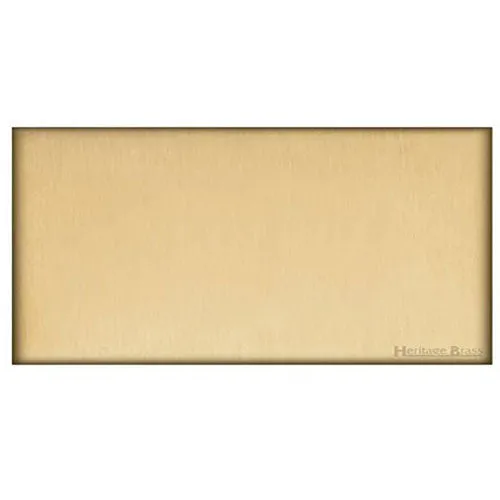Windsor Range-Satin Brass-Double Blank Plate