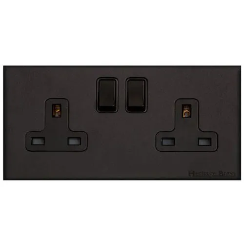Windsor Range-Matt Black-Double Socket (13 Amp)