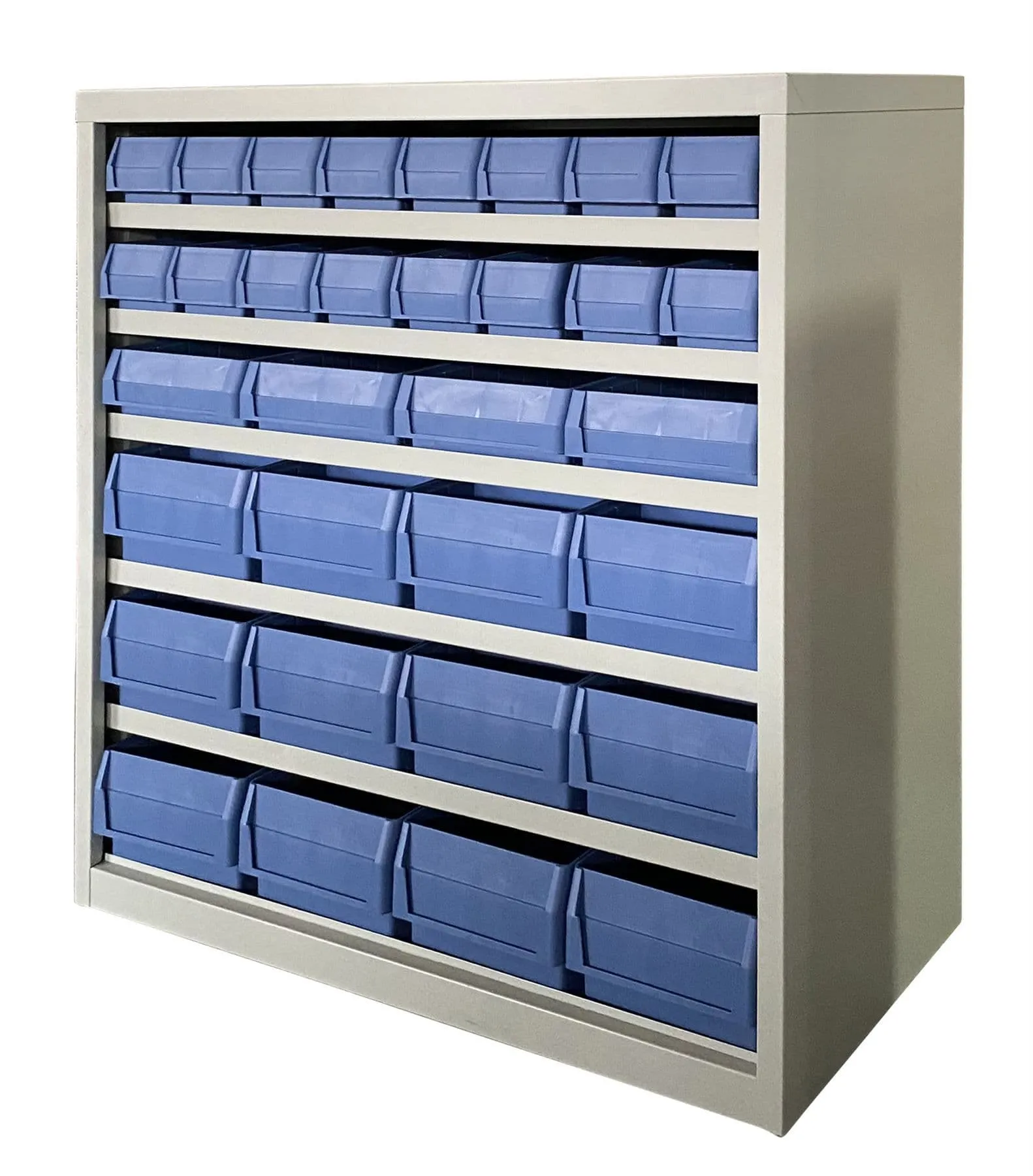 Workshop Storage Bin Organizer Metal Cabinet + 32 Part Picking Boxes - 1M Height