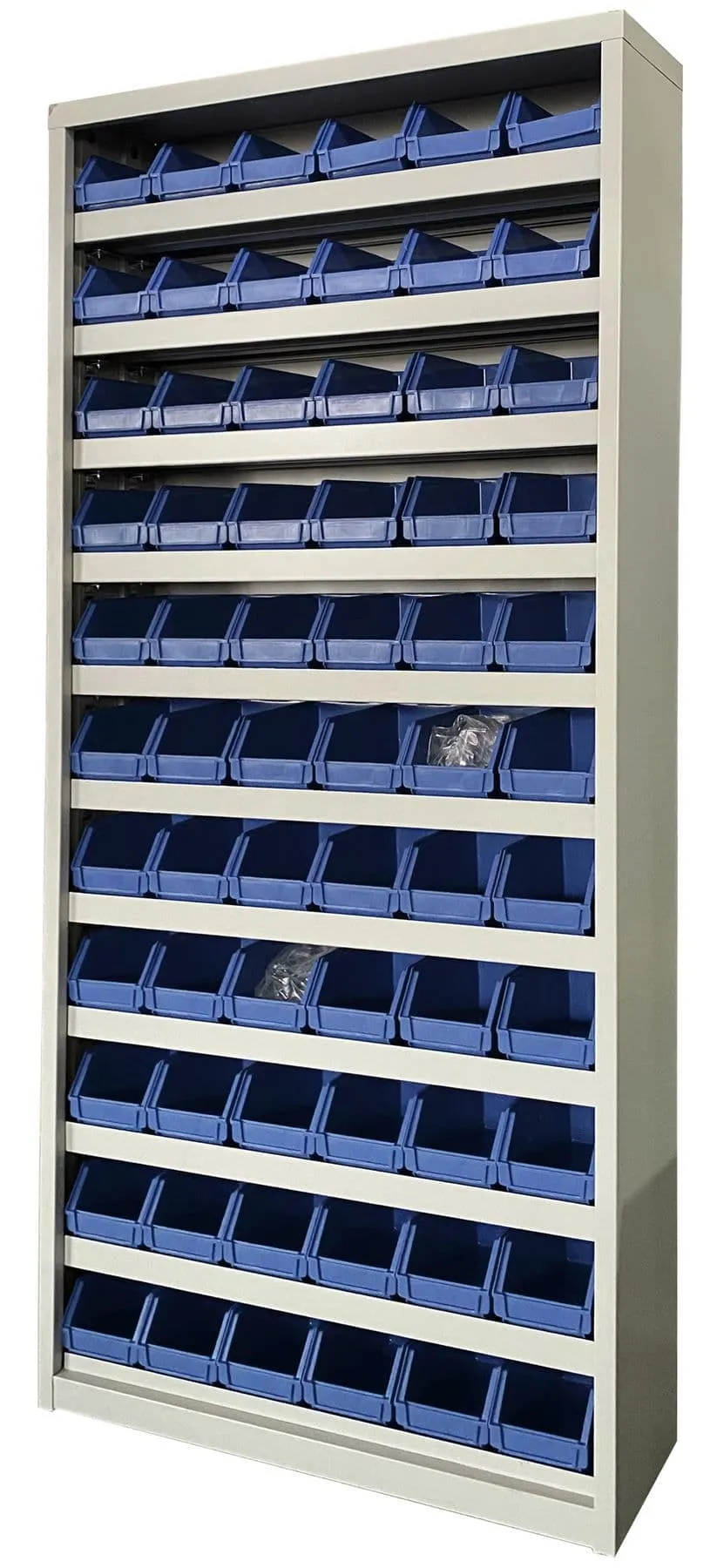 Workshop Storage Bin Organizer Metal Cabinet + 66 Part Picking Boxes - 2M Height