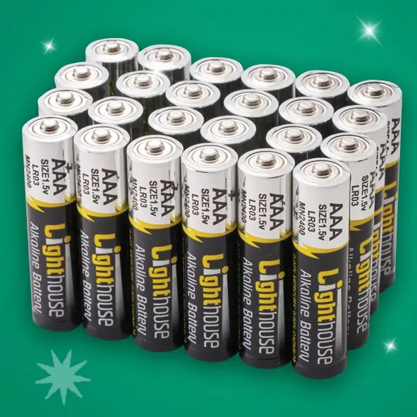 L/House 24 Alkaline Batteries AAA XMS24BAT3A24