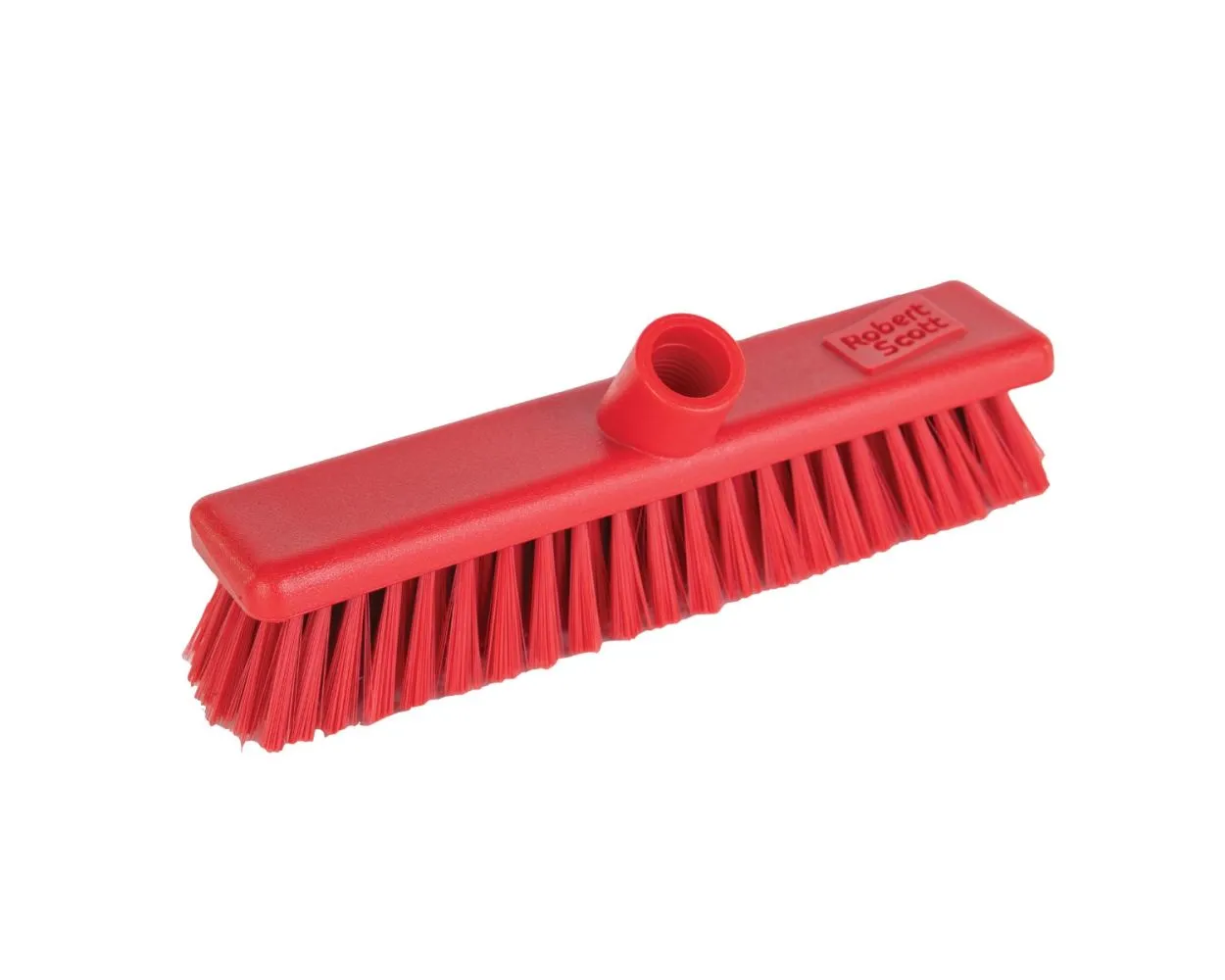 Washable Broom Head, Stiff Filled, Red, 30cm