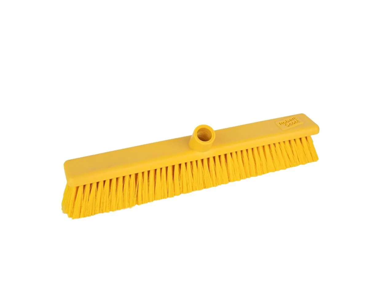 Washable Broom Head, Stiff Filled, Yellow, 45cm